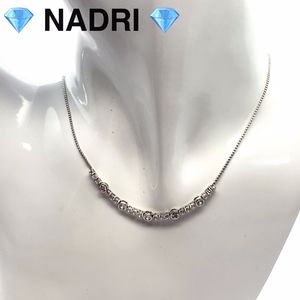 NADRI LUMINOUS CUBIC ZIRCONIA STATION NECKLACE